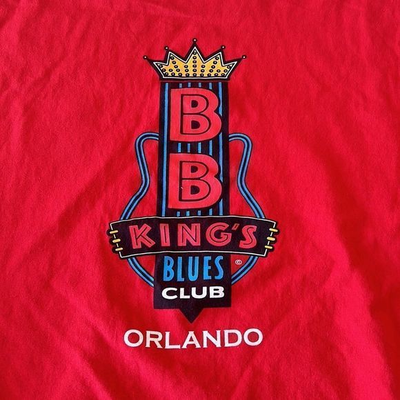 BB King blues club Orlando Florida short sleeve shirt red size XL - Picture 6 of 16